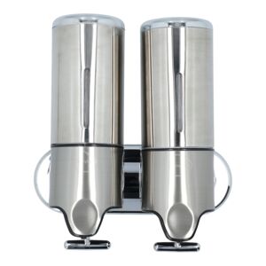Honeybee Double Liquid Soap Dispenser Silver Honeybee Double Liquid Soap Dispenser Silver